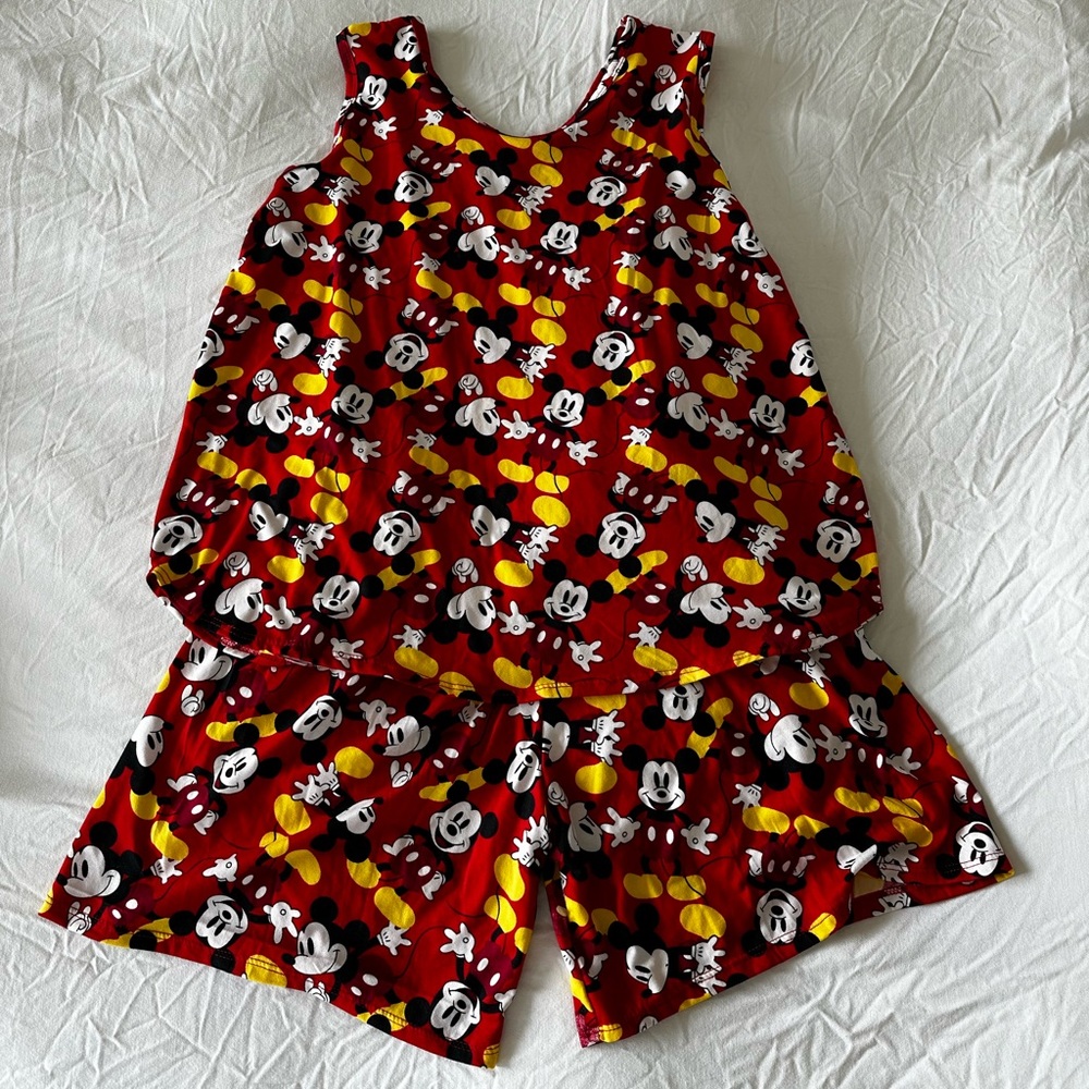 Disney Mickey PJ set. Shorts and Tank Top. NWOT SZ SM